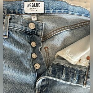 AGolde Women’s Button Fly Jeans Size 25.